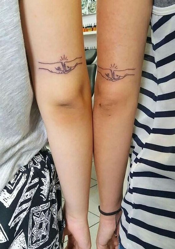 Coincidencia de tatuaje de la mano con el mejor amigo - Etsy México