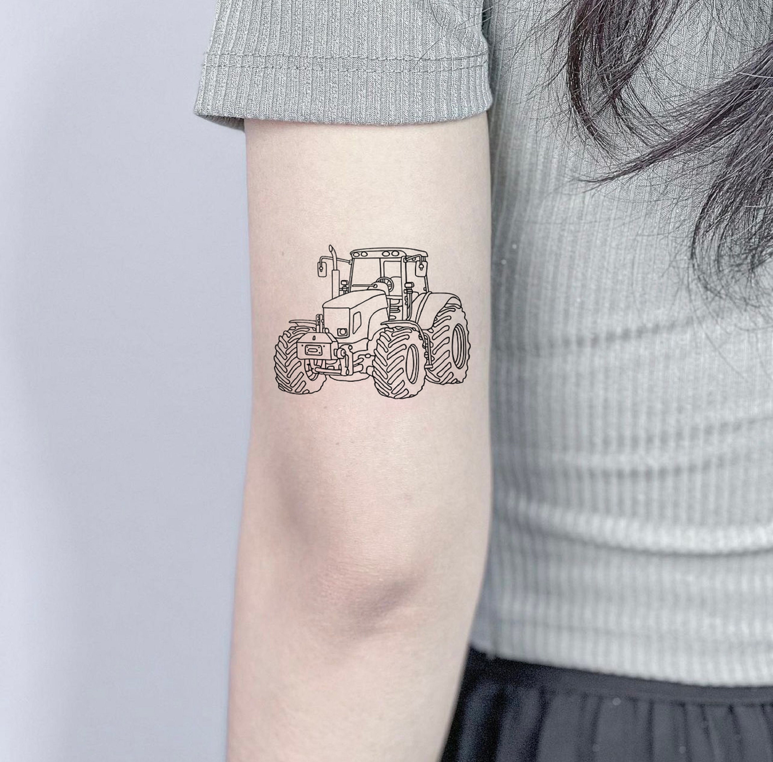 Tractor Tattoos - Etsy Australia