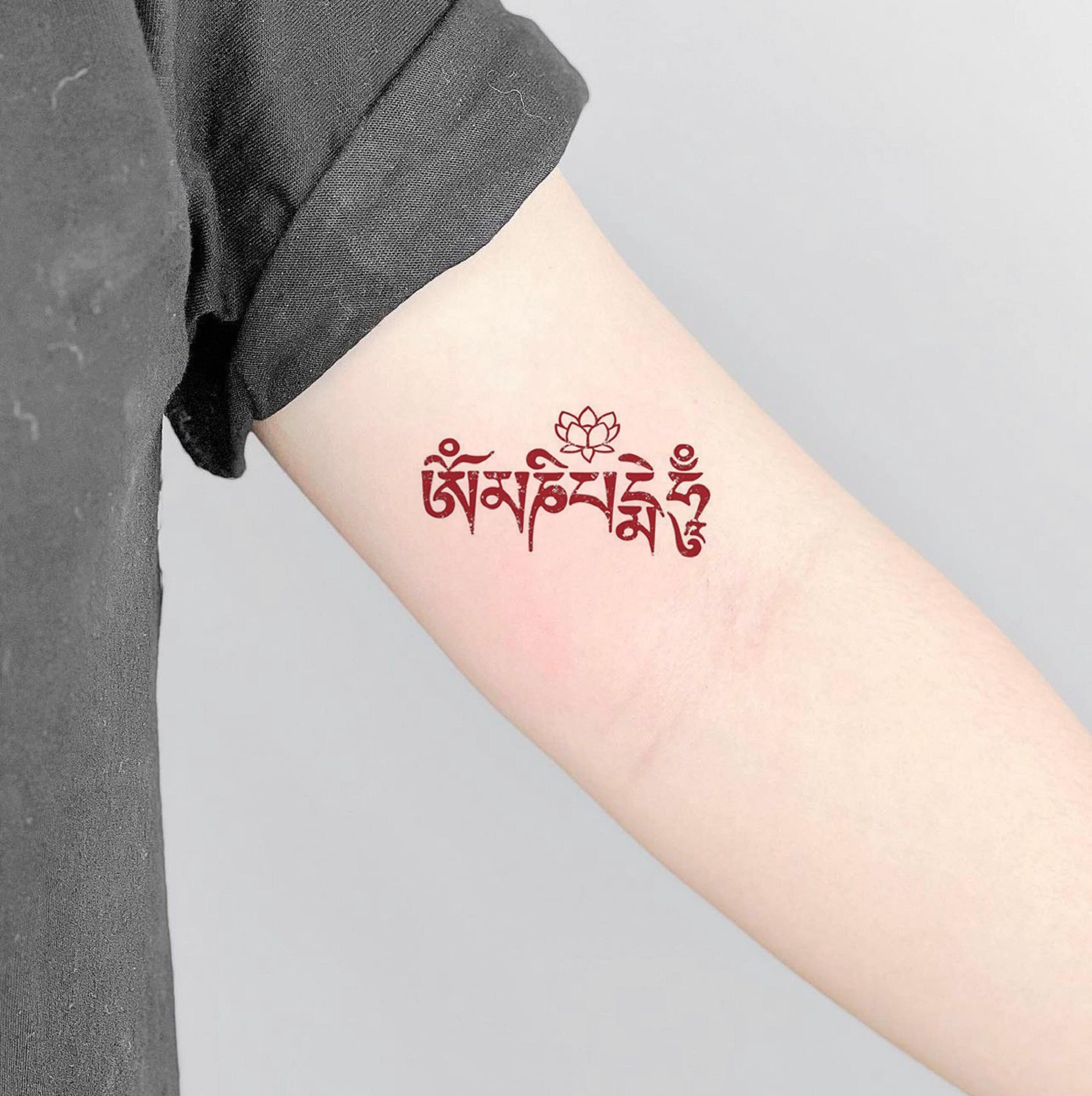 Courage Small Tattoo in Tibetan  Ace Tattooz