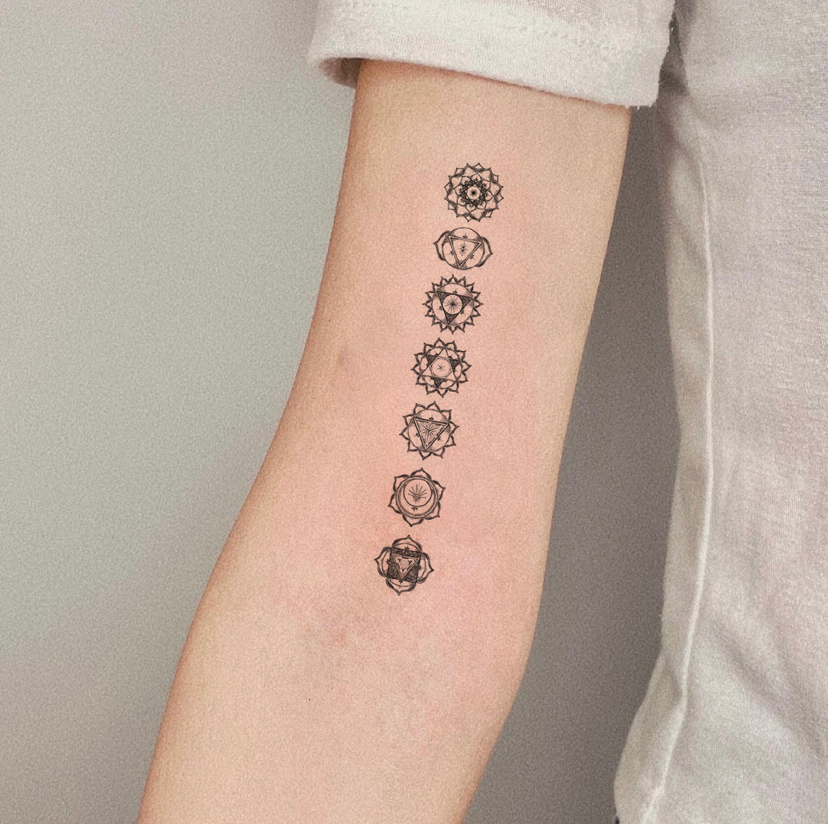 Chakras tatuaje - Etsy México
