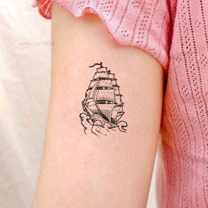 15 Sheets Pirate Ship Anchor Temporary Tattoos For Men Adults Women, Shark  Compass Pirate Captain Boat Tattoo Stickers, Long Lasting Shark Waterproof