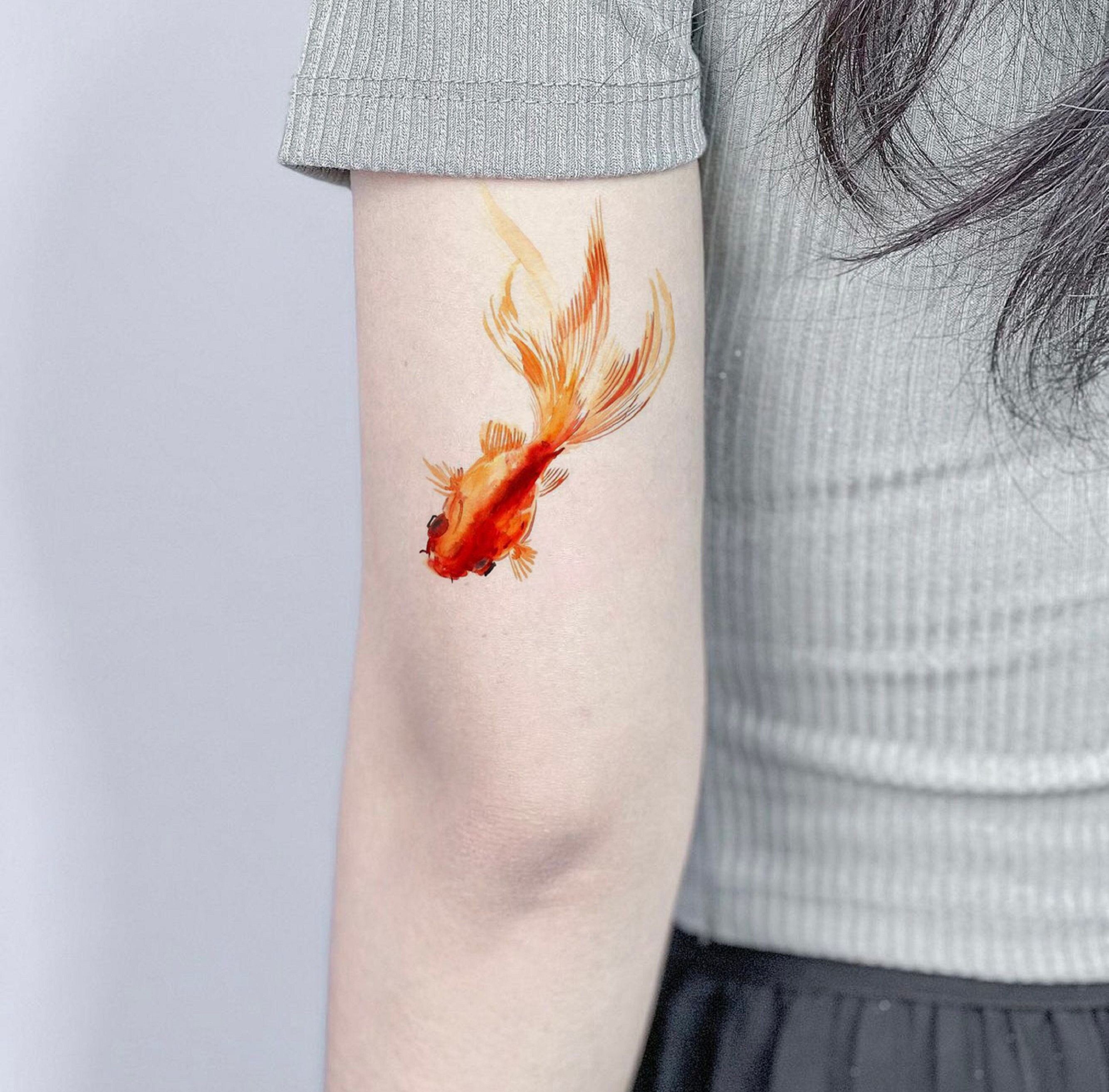 Gold Fish Tattoo