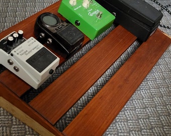 Wooden Guitar Pedal Board