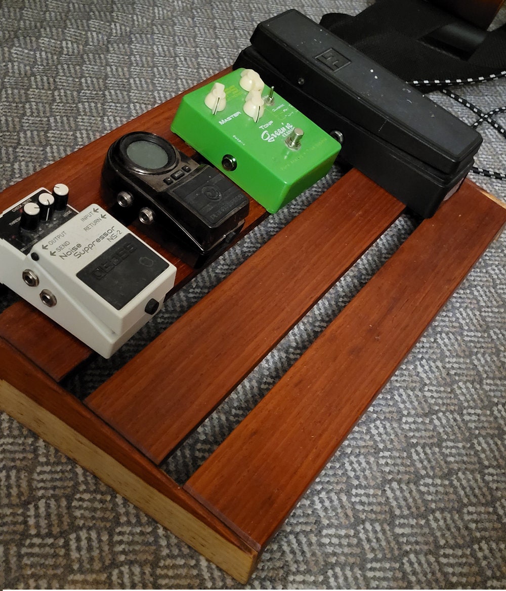 Wooden Guitar Pedal Board Etsy Norway