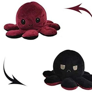 Reversible Inside Out Octopus Plush Stuffed Animals Double | Etsy
