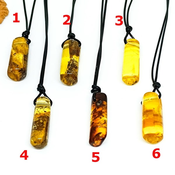 Genuine Baltic Amber Adjustable Pendant ,Natural Baltic Amber Pendant,Unisex Pendant ,Boho Pendant,Healing Amber,Unique Gift