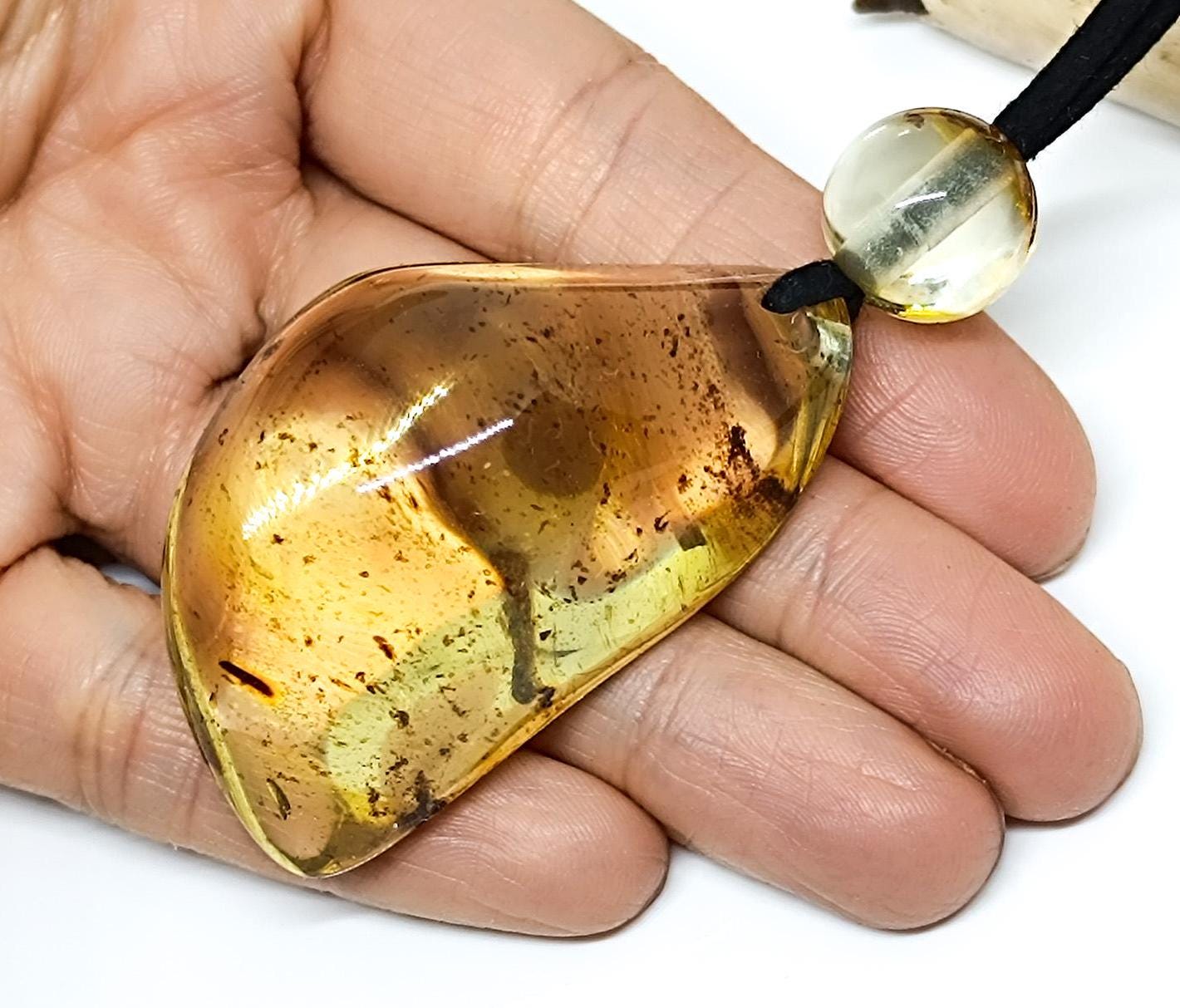 Elegant Natural Baltic Amber Pendant, Amber Pendant, Unisex Amber Pendant, Protection Pendant, Birthstone Healing Amber