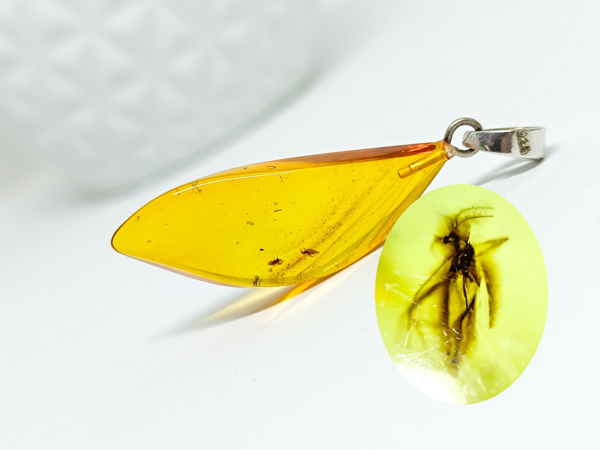 Amber jewelry with insects deals