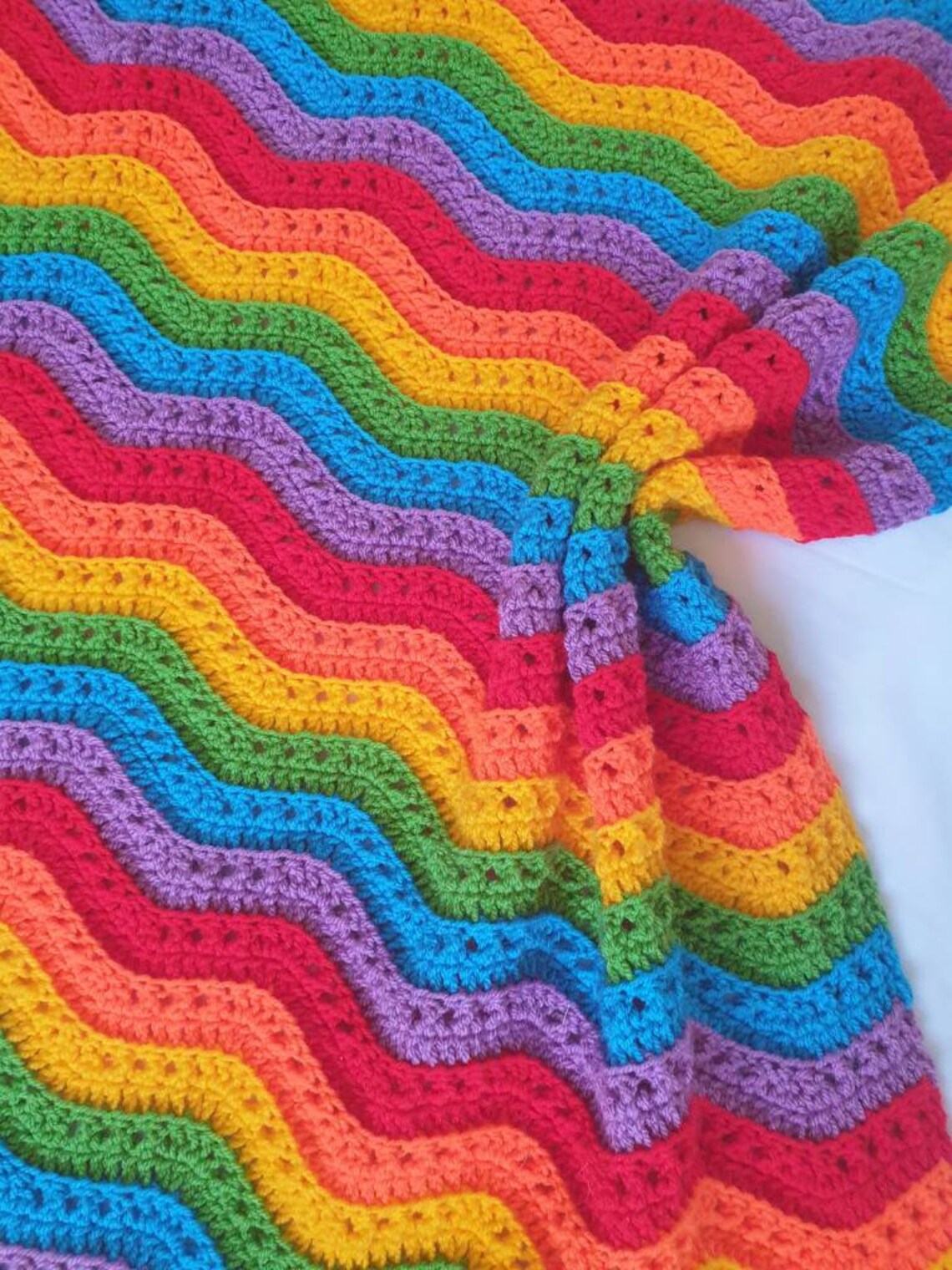 Ripple Delight Crochet Blanket Pattern Baby Blanket Crochet Etsy