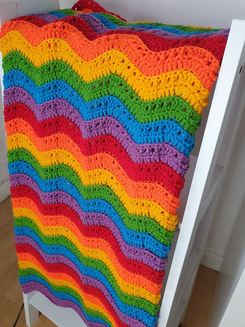 Ripple Delight Crochet Pattern Blanket Pattern PDF Pattern Etsy