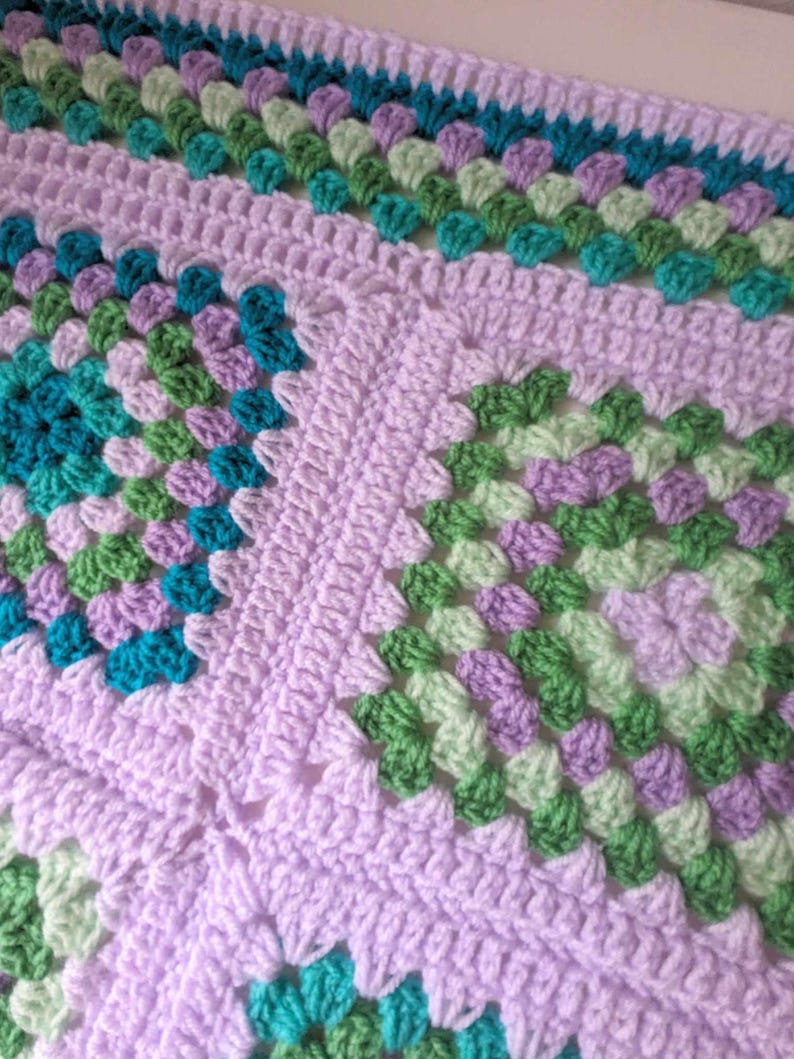 Crochet Blanket Throw Pattern, Crochet Pattern Beginner, Crochet