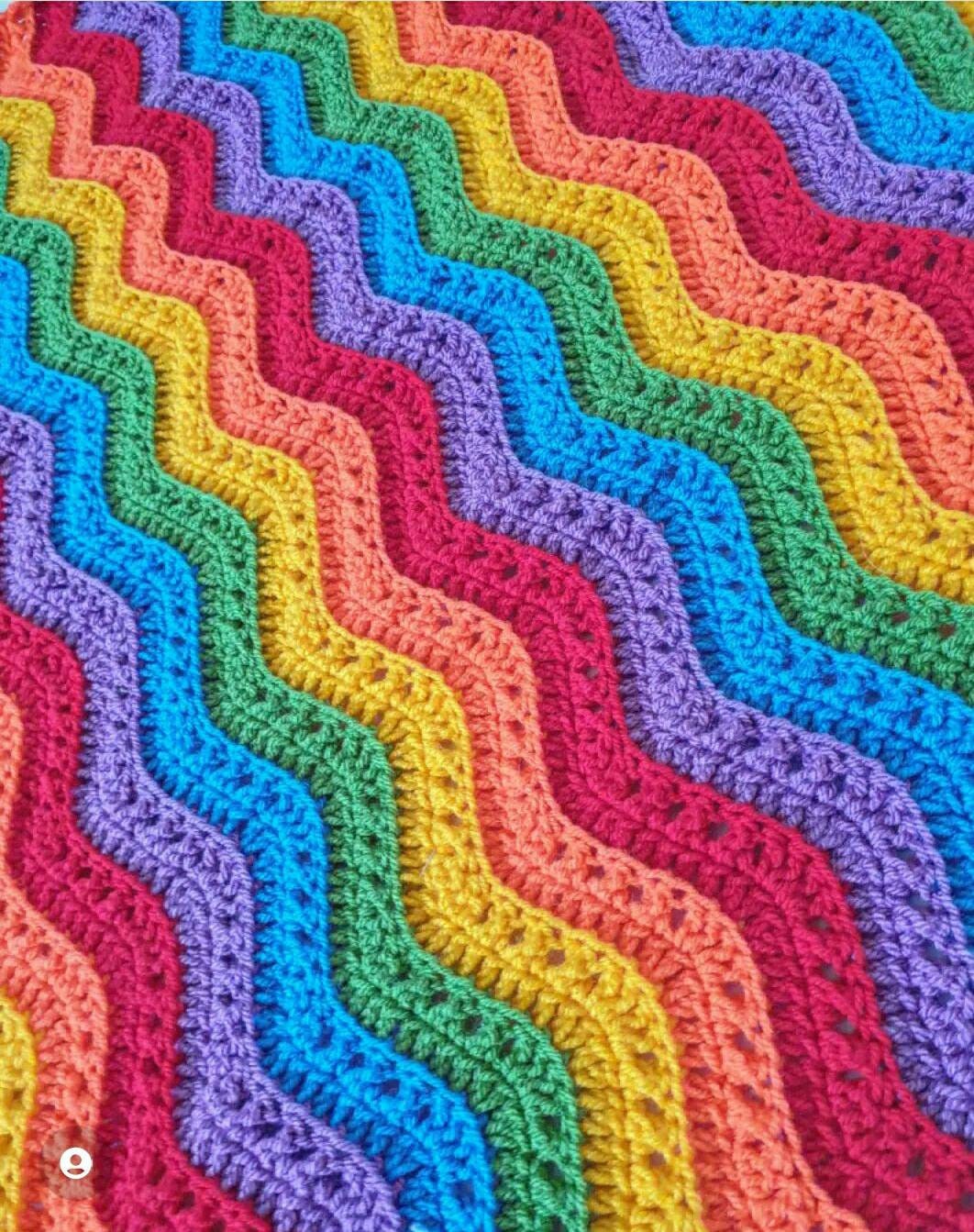 Ripple Delight Crochet Pattern Blanket Pattern PDF Pattern - Etsy