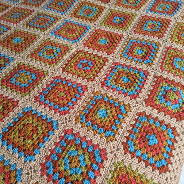 Crochet blanket, Crochet afghan blanket, Blankets for couch, Extra large crochet comforter, New home gift for couple,  Granny square blanket