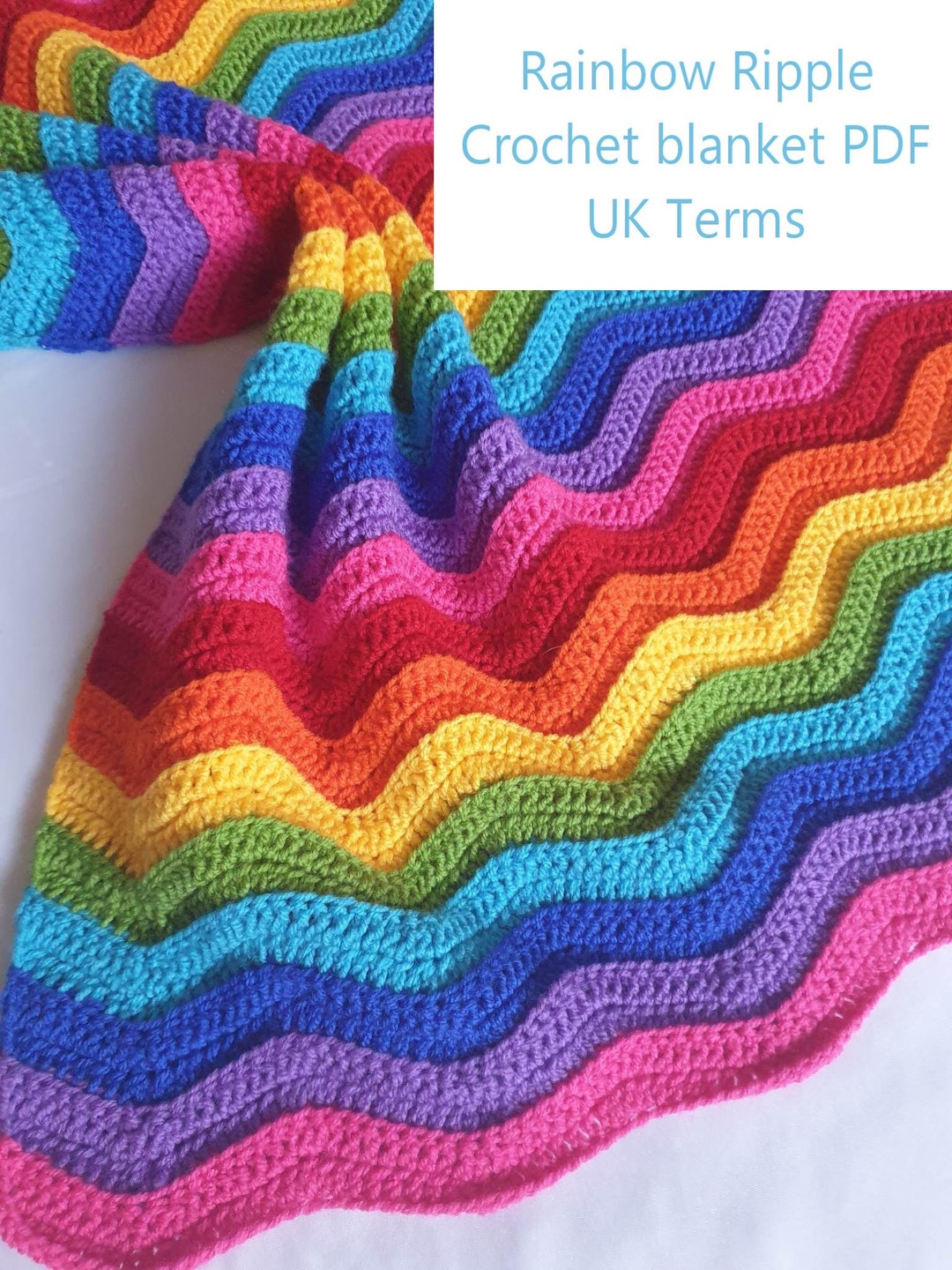 Crochet Blanket Pattern, Baby Blanket Crochet Blanket UK Terms, Crochet