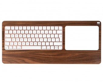 TrackpadTray 2021 made of walnut wood - Holder for Magic Keyboard with Touch ID and Magic Trackpad (from 2021)