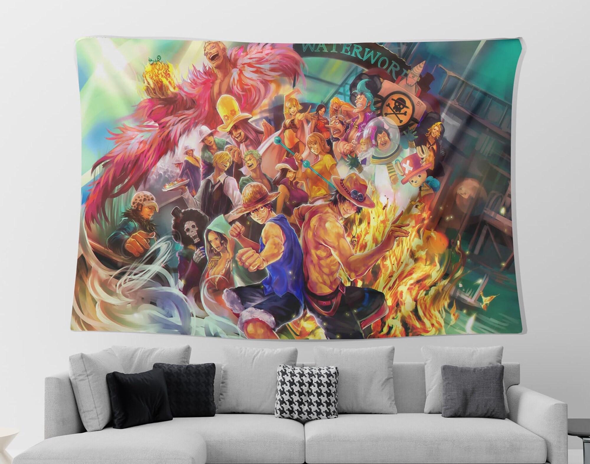 Anime One Piece Tapestry Home decor tapestry Top gift for Etsy
