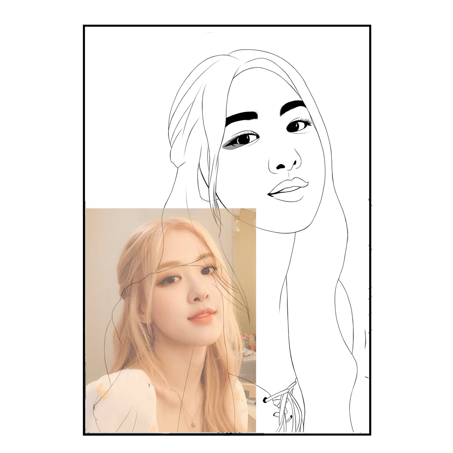 BLACKPINK Coloring Pages Practice your shading/Coloring | Etsy