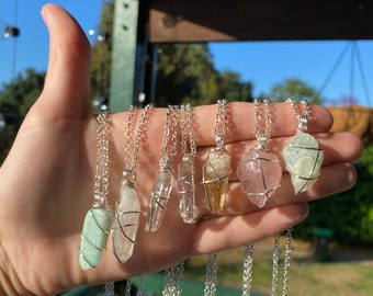 Crystal Wrapped Necklaces