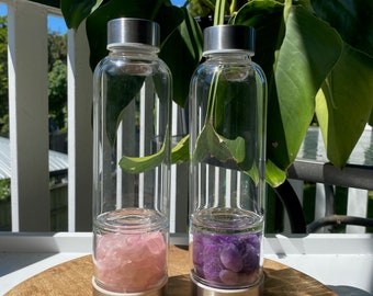 Bouteilles d’eau en verre cristal