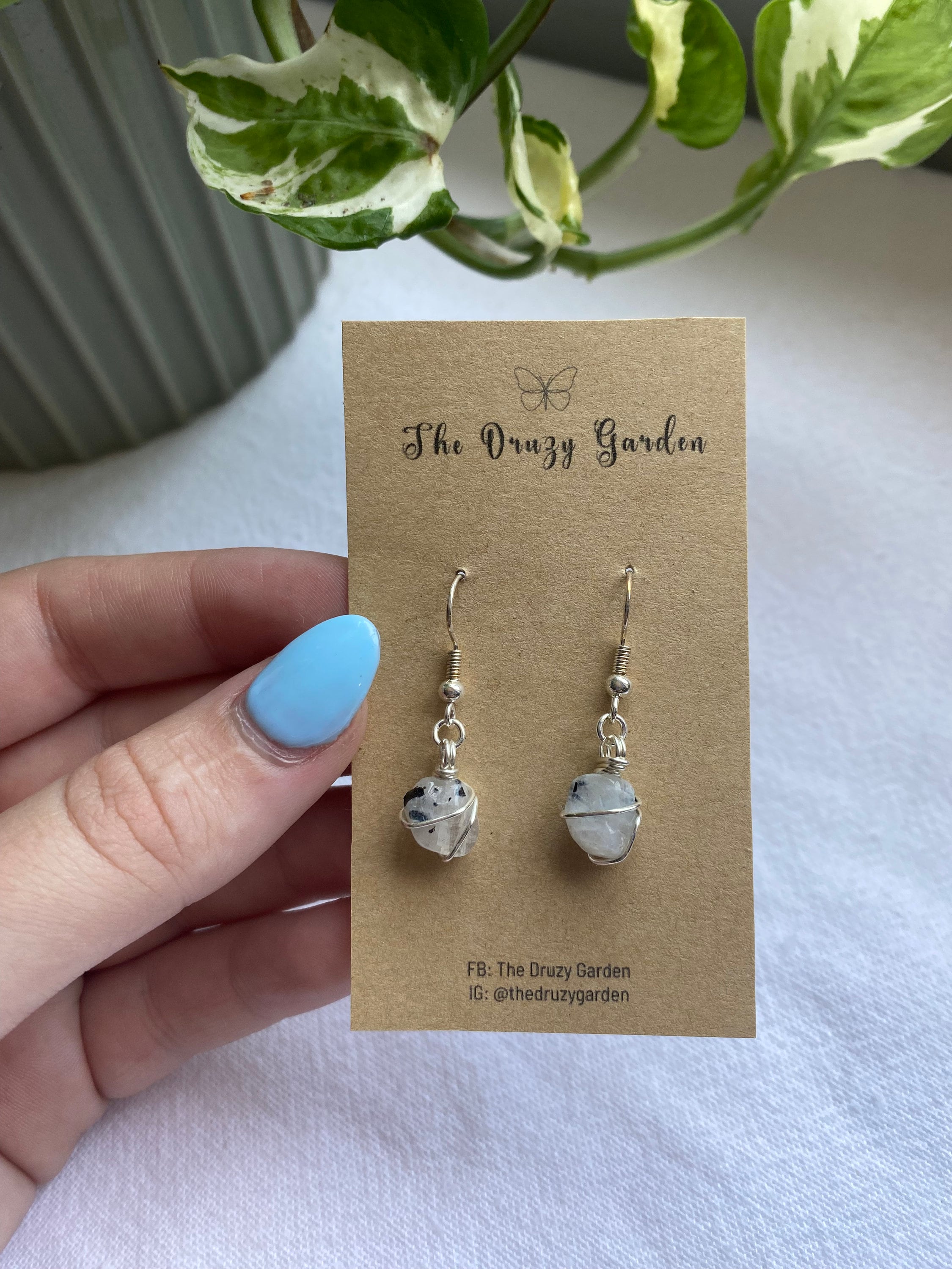 Healing online stone earrings
