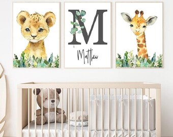 Decoration Murale Jungle Etsy