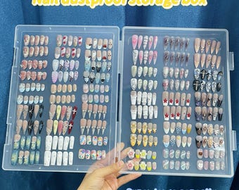 Push-Type Nail Organizer, False Nail Storage Book, Dustproof And Waterproof Storage Box, Large Capacity Storage, Diy Nail Tools