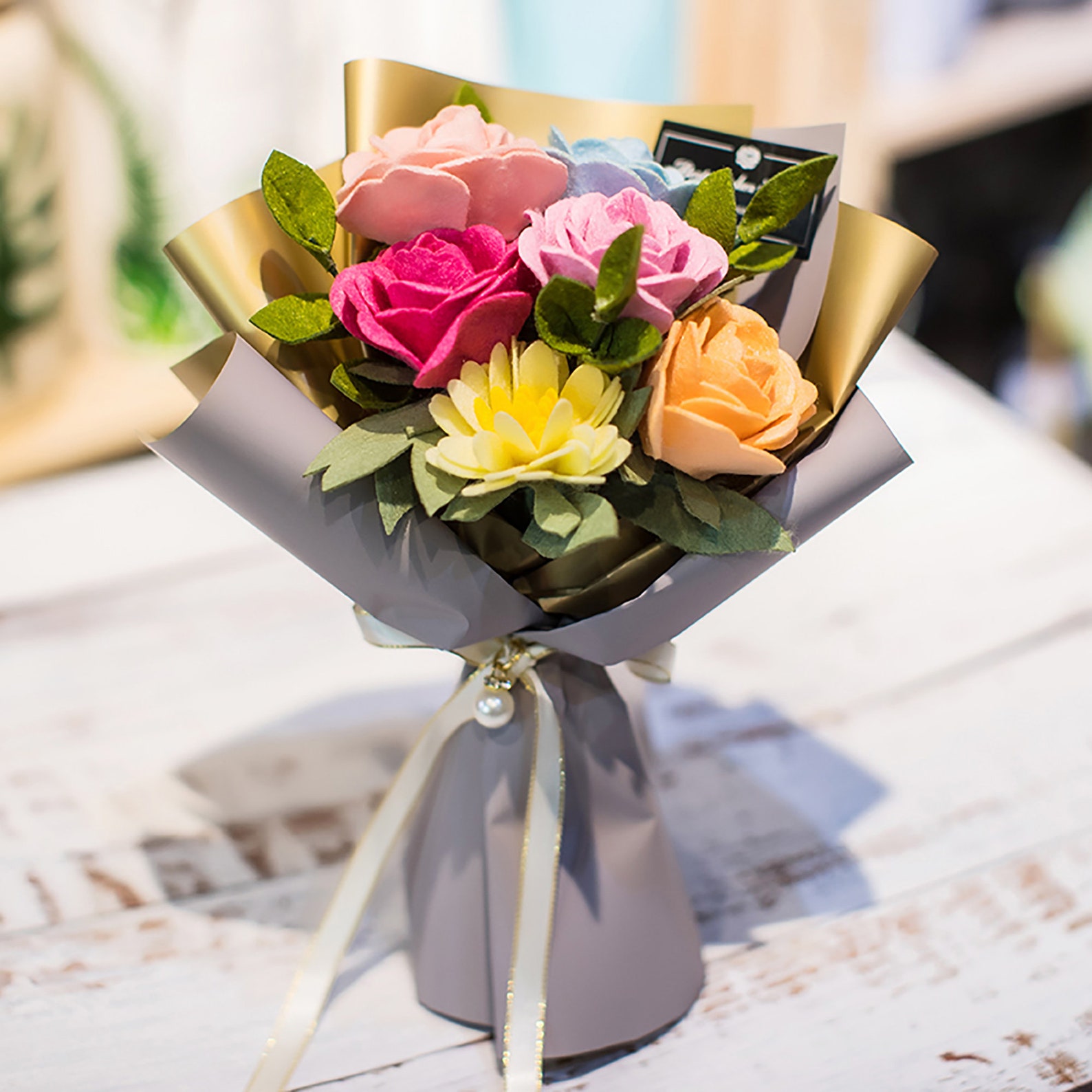 DIY bouquet material packageHandmade bouquet setFamily gift Etsy