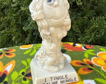 Vintage 1974 Russ Berries I Tingle When We Mingle Girl Figure 9117