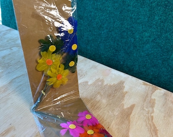 Vintage Otagiri Flower Power Feather Flowers Made In Japan