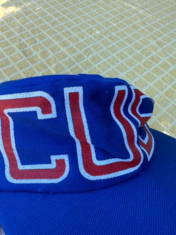 Vintage 80s 90s Chicago Cubs Baseball Snapback Hat - image 5