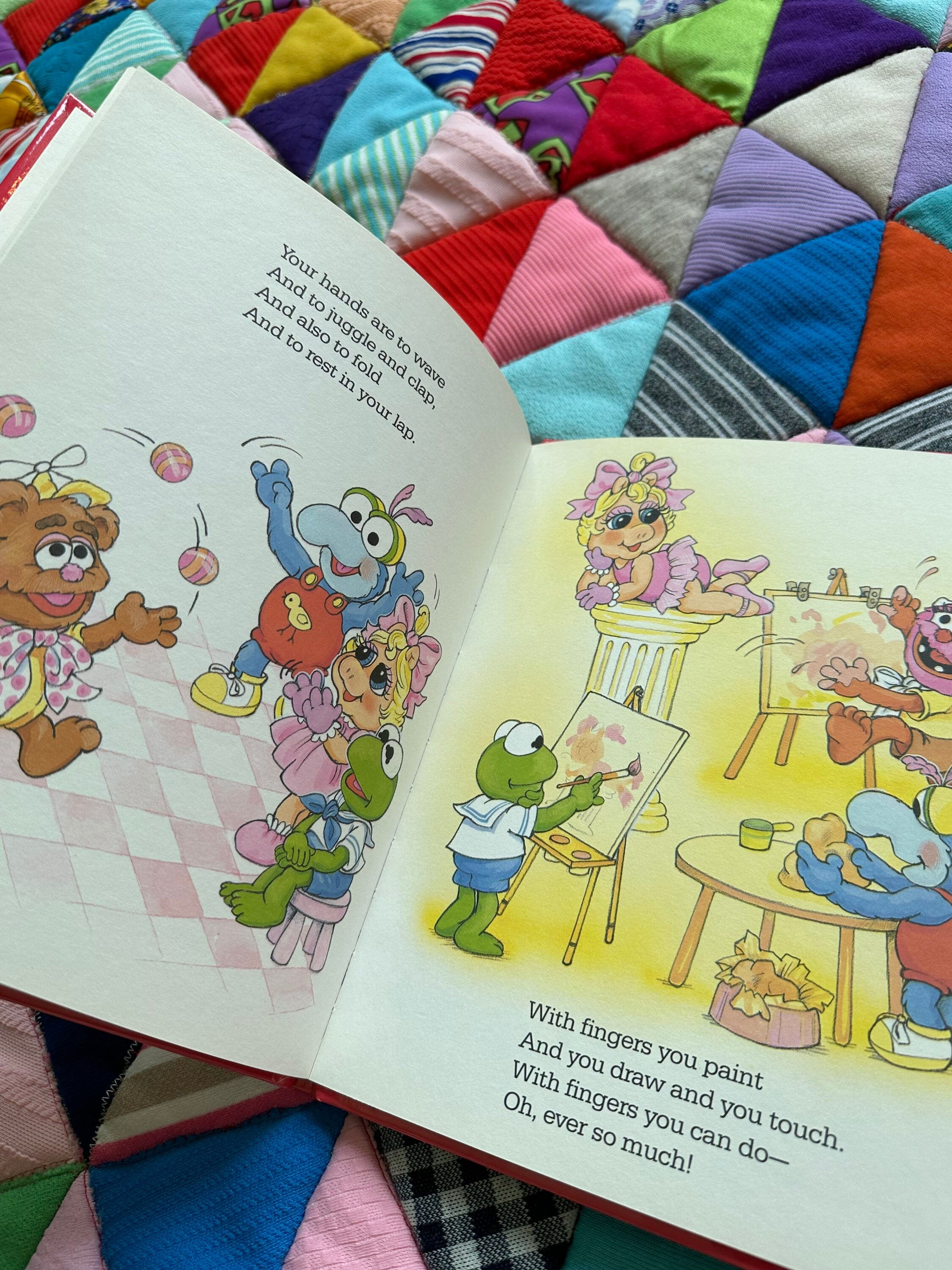 Vintage 1989 Muppet Babies Head to Toe Hardcover Book Bonnie Worth ...