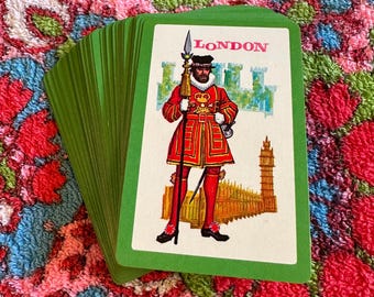 Vintage London England Playing Cards