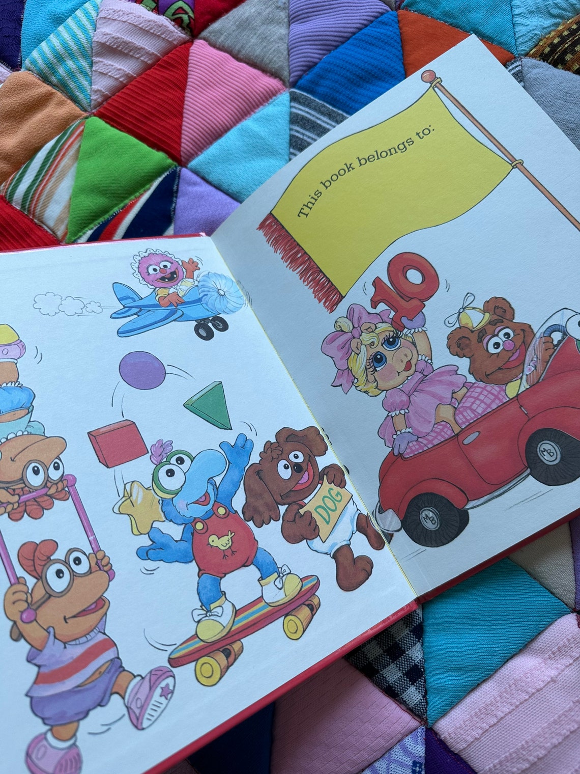 Vintage 1989 Muppet Babies Head to Toe Hardcover Book Bonnie Worth ...