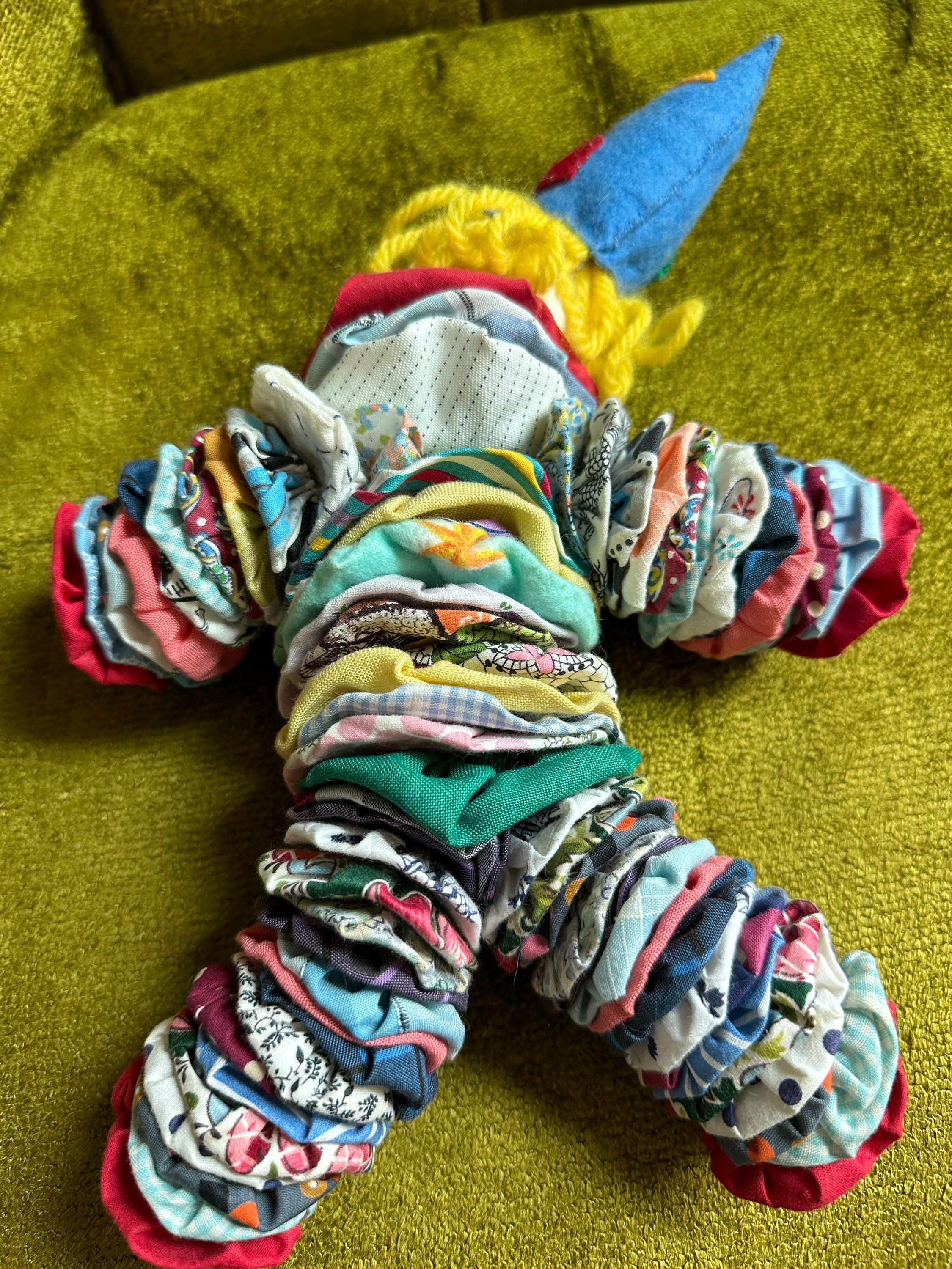 Old Quilt ClownとLIttle Patch ベア２体セット Old Quilt ClownとLIttle Patch ベア2体セット Vintage Clown Quilt