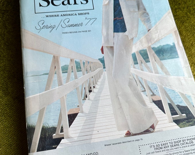 Vintage 1977 Sears Spring & Summer Catalog Etsy