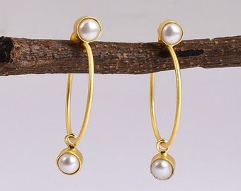 Brincos de prata esterlina com granada: pedra do mês de janeiro