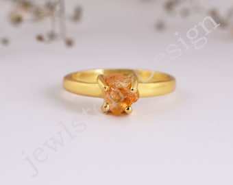 Citrine Ring · November Birthstone Ring · Gold Ring · Gemstone Ring · Citrine Jewelry · Cocktail Ring · Statement Ring