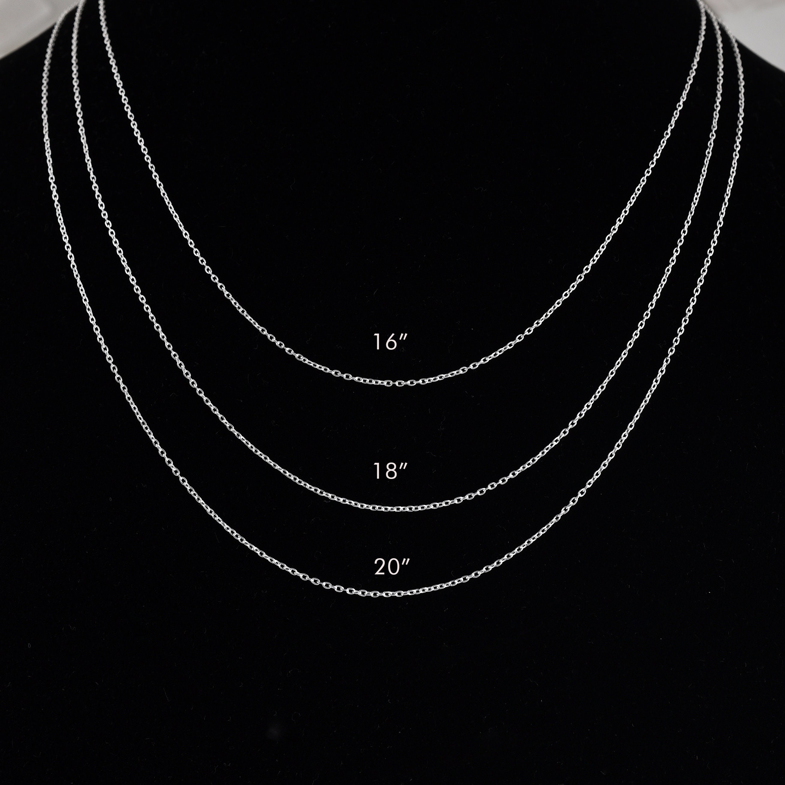 925 Sterling Silver Chain, Necklace for Women, Silver Cable 925 Sterling Silver Chain, Necklace for Women, Silver Cable