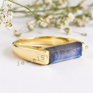 Labradorite Ring, 925 Silver Ring, Personalized Gemstone Ring, Handmade Statement Ring, Anniversary, Engagement Ring, Birthday Gift for Her