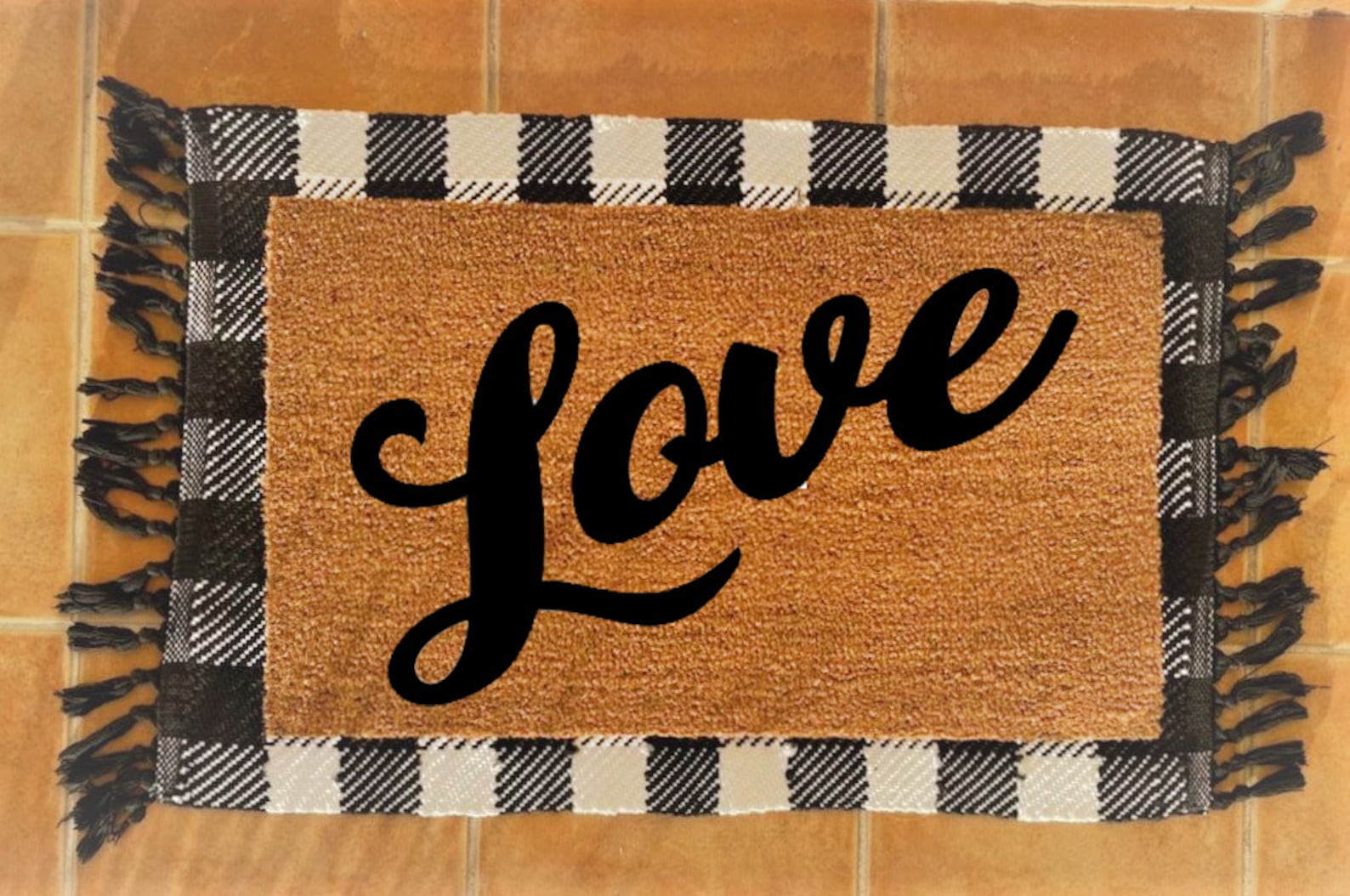 Love Doormat Custom Doormat Outdoor Decor Cute Doormat Etsy
