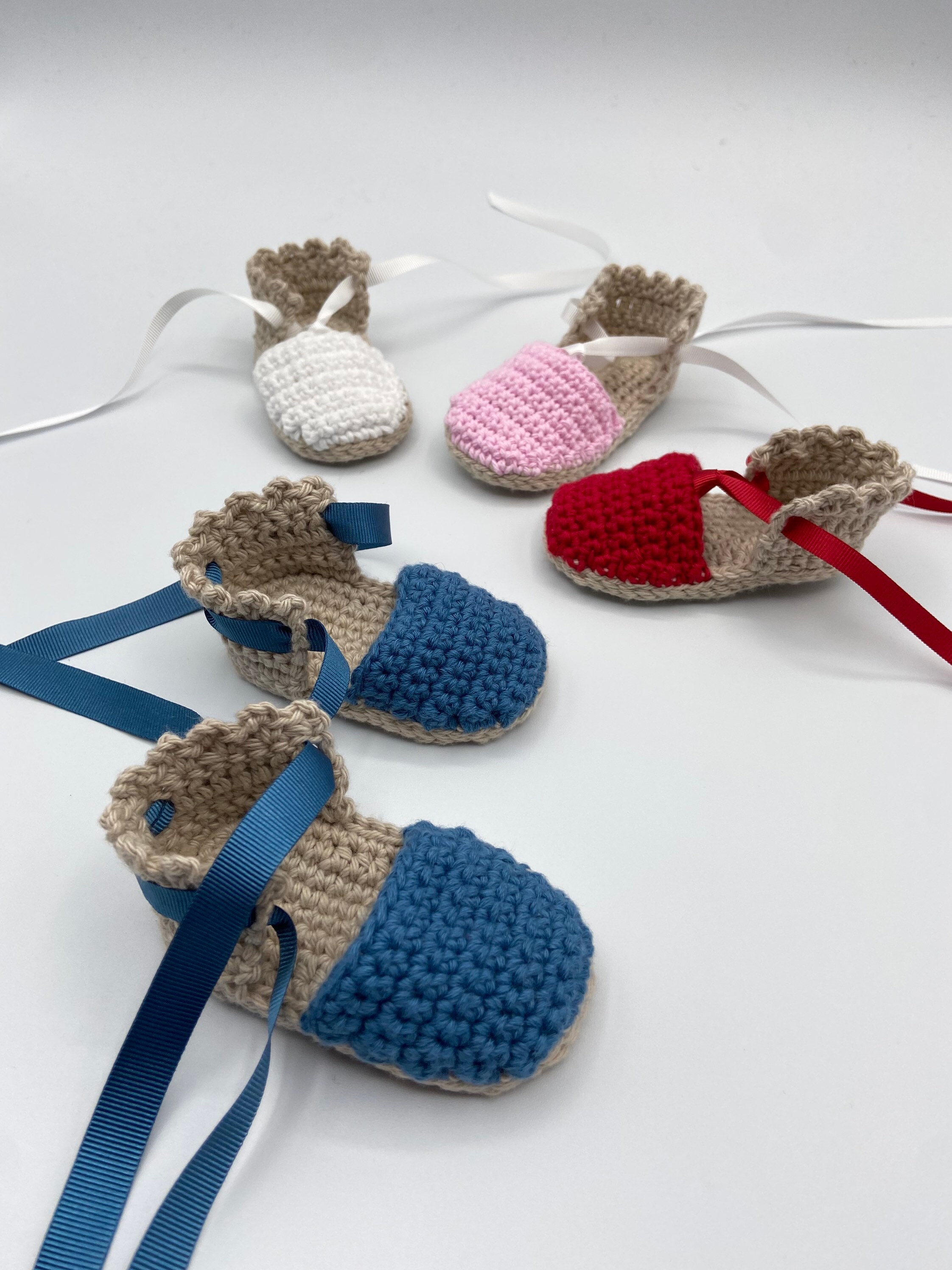 ESPADRILLES pattern crochet in spanish english and french Etsy