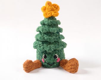 Patrón árbol de Navidad crochet. Patrón árbol crochet, patrón amigurumi árbol achuchable, pdf, pattern tree crochet