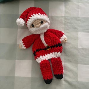 Patter crochet Santa Claus, patrón manta de apego crochet: Santa Claus crochet, patrón Papa Noel achucha le, pattern crochet Santa, pdf
