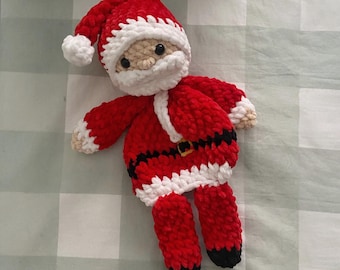 Crochet Santa Claus pattern, crochet security blanket pattern: Crochet Santa Claus, Santa Claus cuddle pattern, crochet Santa pattern, pdf