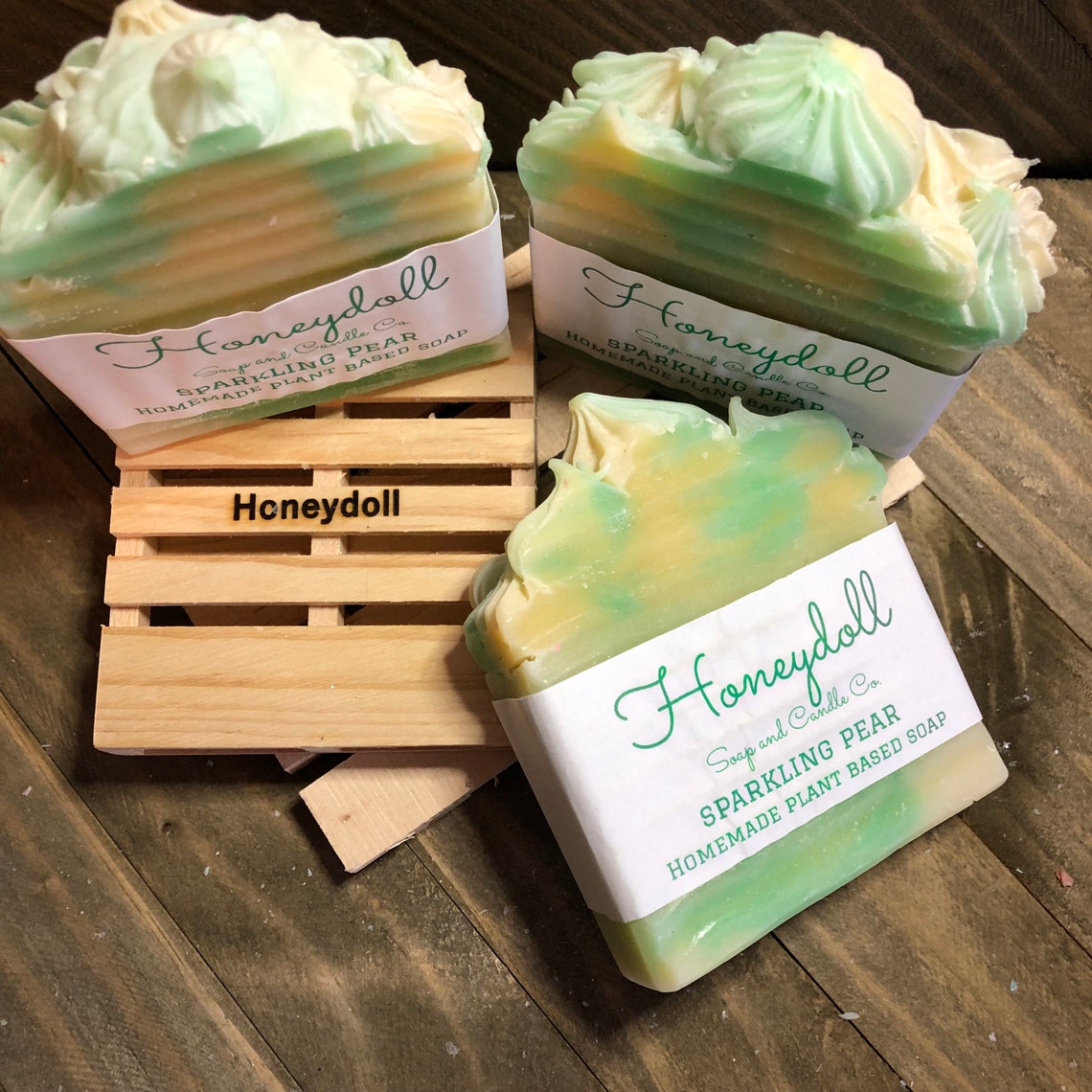 Sparkling Pear Homemade Plant Based Soap 4.5 oz. Bar Etsy
