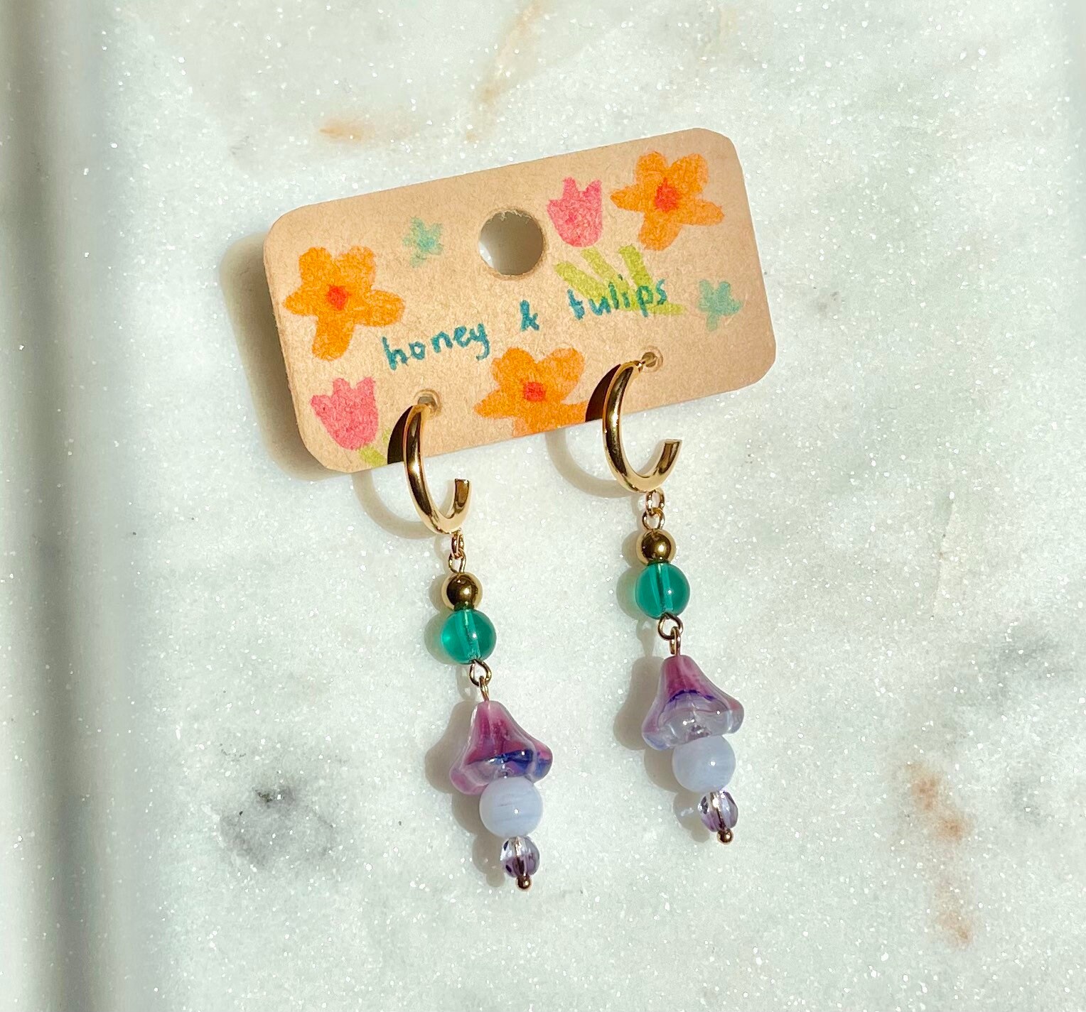 Pendientes de aro de fiesta en el jardín | Etsy