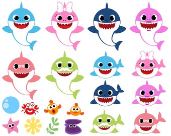 Baby Shark Clipart Etsy Baby Shark Clipart Etsy