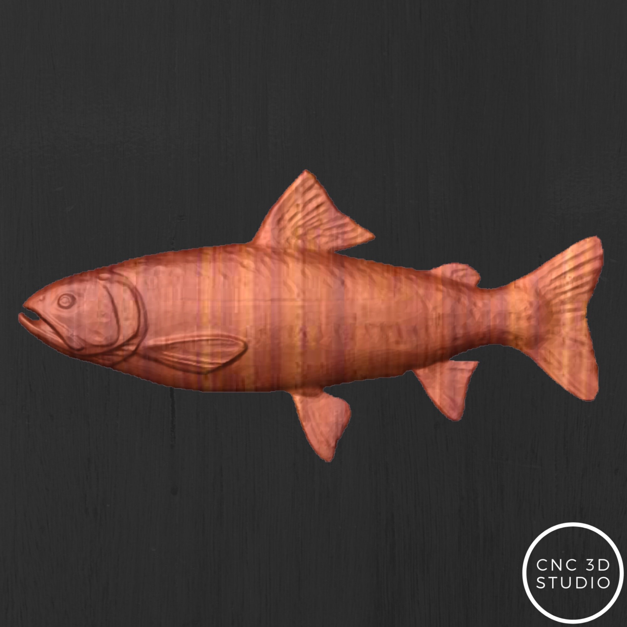 Fish STL Fish 3D Model Fish CNC File Cnc Files Fish STL Etsy