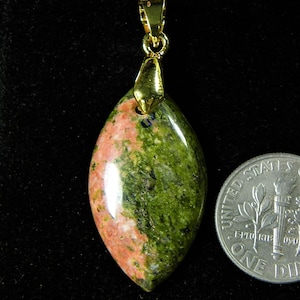 Fancy jasper Pendant - 21 ct  1 2/8&quot; Fancy jasper Pendant Excellent healing Power stone and Filled Gold Holder