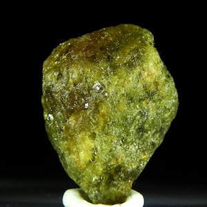 Natural Green Herderite - 71 ct green Herderite Excellent healing Power Synergy 12 stone  1 2/8 &quot;